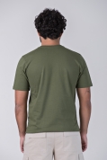 Camiseta Básica Verde Militar Griffo Plus Size Essencial