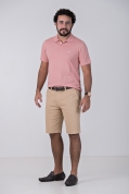 Camisa Polo Griffo Nude 100% Algodão