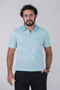 Camisa Polo Modal Griffo Azul Turquesa