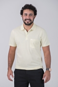 Camisa Polo Piquet Griffo Amarelo Claro