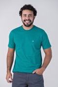 Camiseta Básica Masculina Verde Jade Griffo