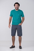 Camiseta Básica Masculina Verde Jade Griffo