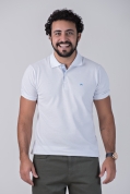 Camisa Polo Piquet Griffo Branca